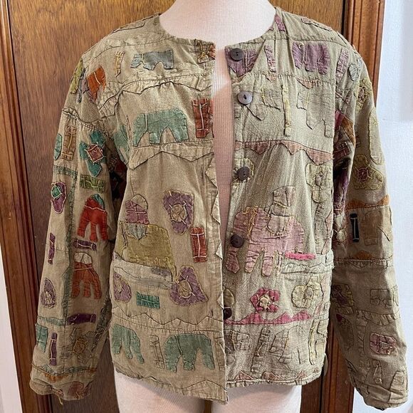 Sacred Threads Multi Color BOHO/Hippie Jacket - Picture 5 of 16